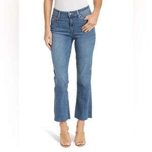 Paige Women's Rory Raw Hem Crop Flare Stretch Jeans  |  Size: 27